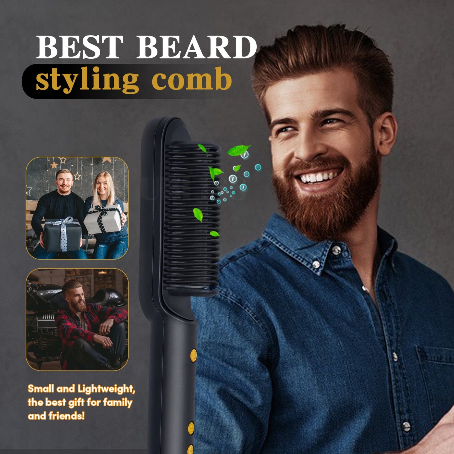 Professional Beard Straightener Brush